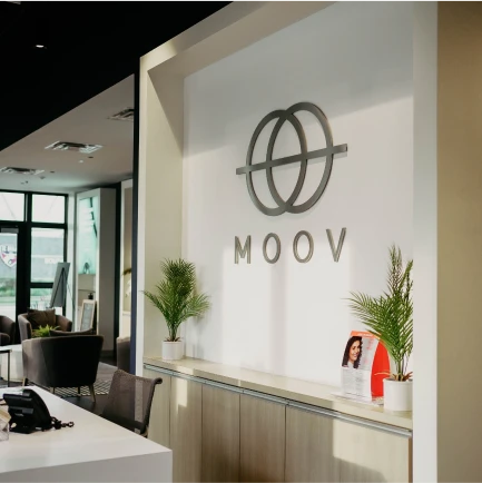 MOOV interior recption area