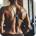 Back muscles showing strength and definition