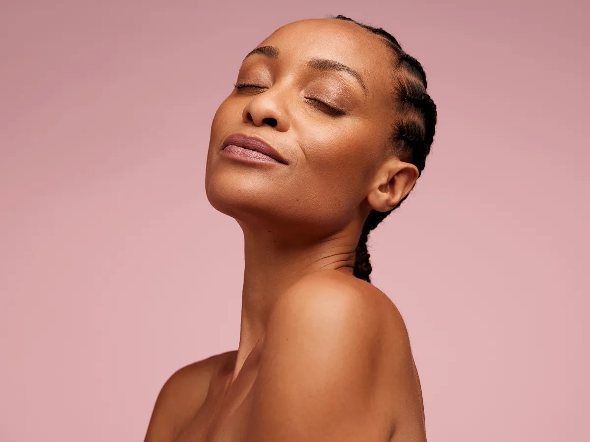 Woman with radiant skin